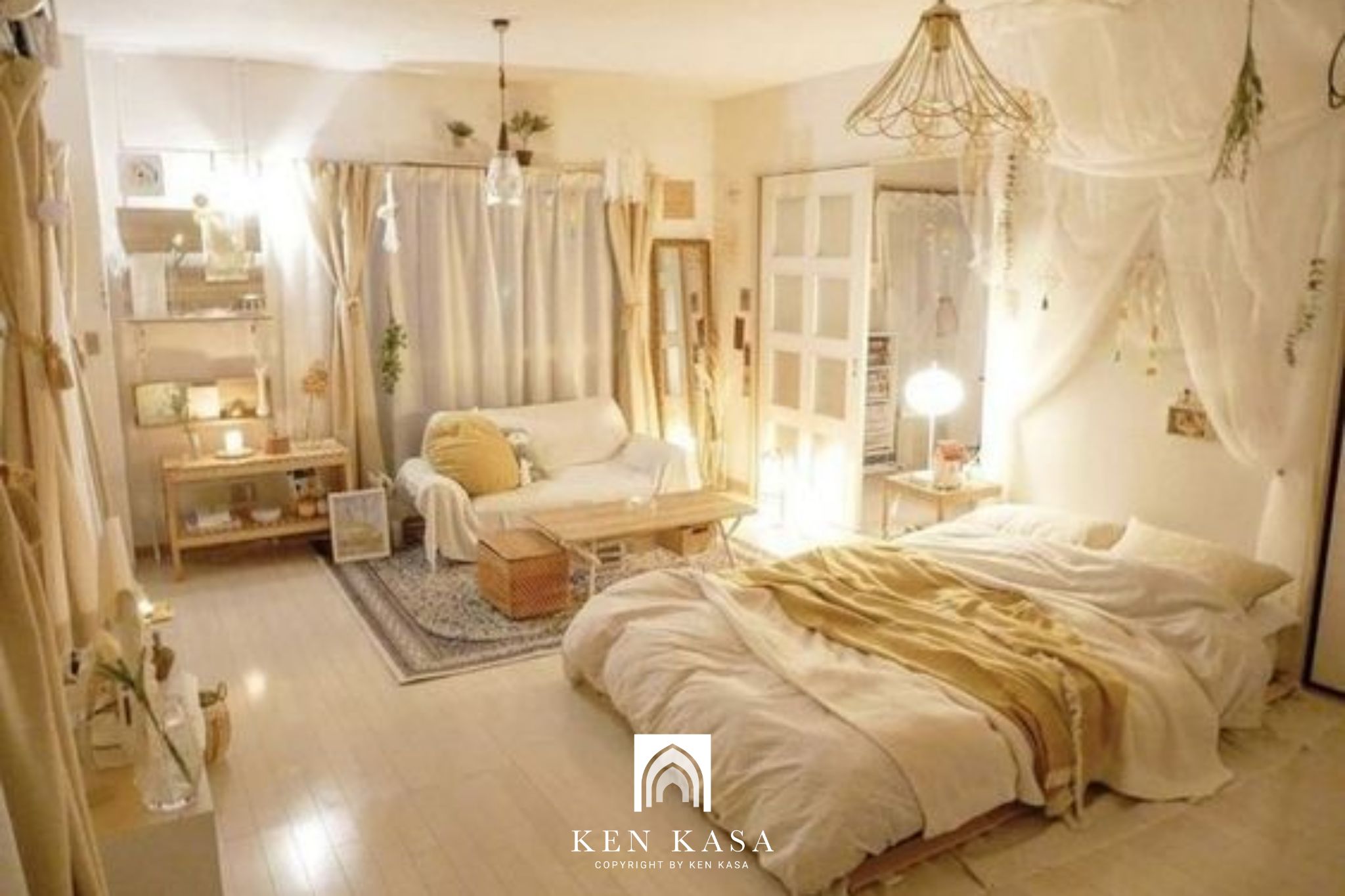 mẫu thiết kế phòng homestay trong chung cư kiểu Hàn Quốc